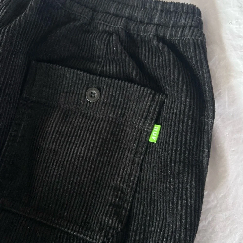 HUF Corduroy Leisure Pull-on Pants Men’s Size L 33x29 Black